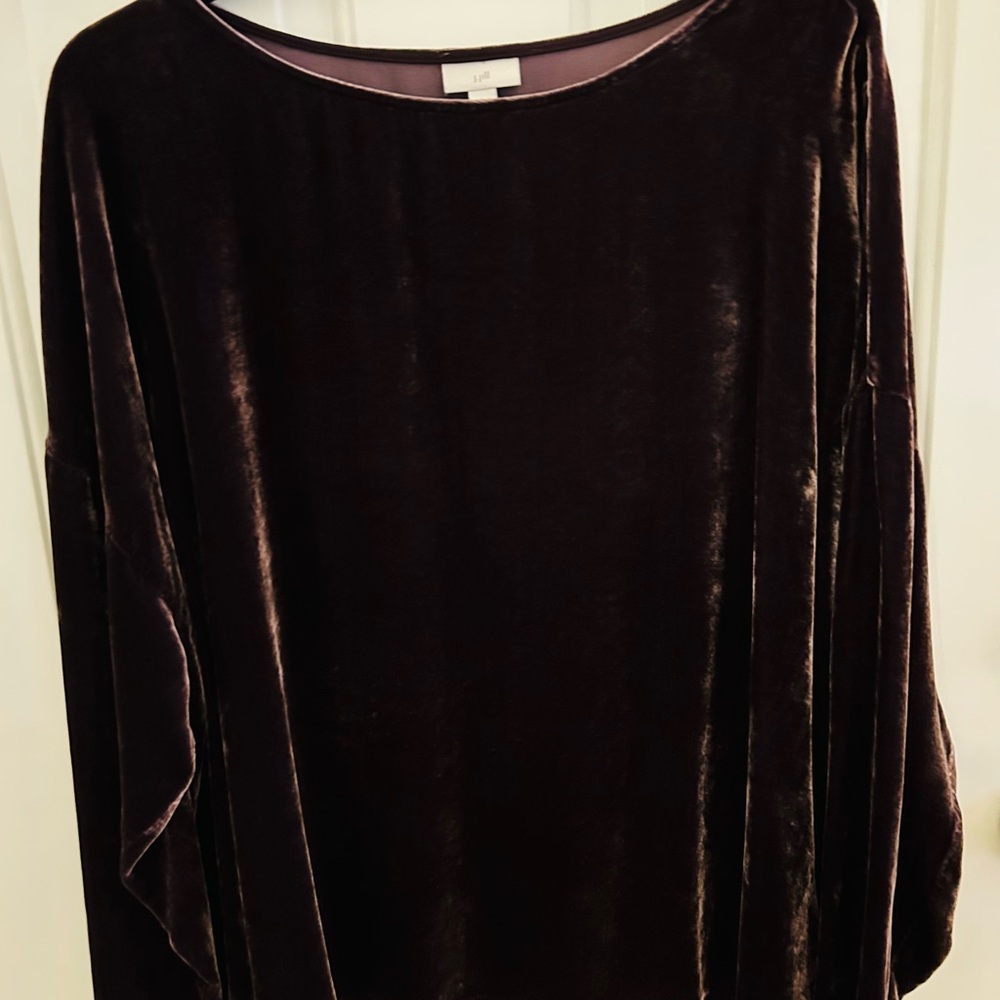 J. Jill Rayon & Silk Velvet Tunic 3X